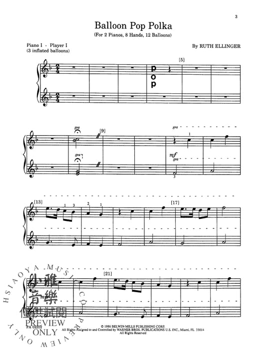 Balloon Pop Polka 波卡舞曲 | 小雅音樂 Hsiaoya Music