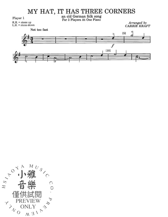 My Hat, It Has Three Corners | 小雅音樂 Hsiaoya Music
