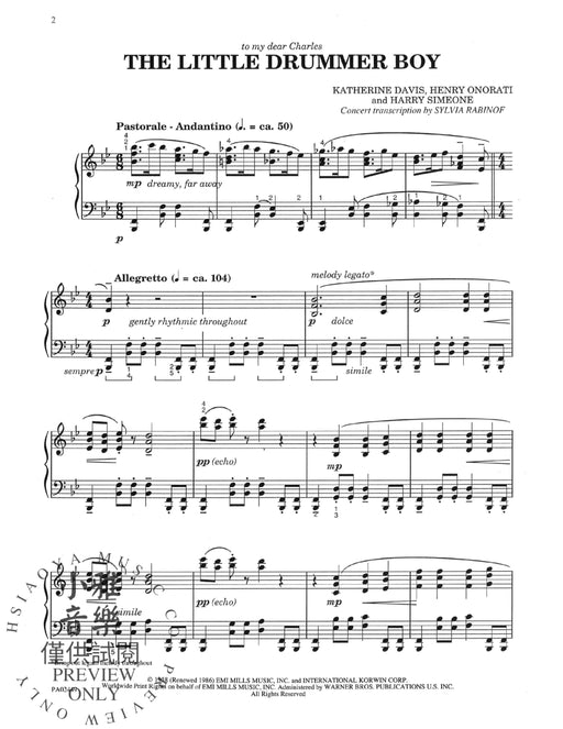 The Little Drummer Boy (A Concert Transcription) 音樂會 | 小雅音樂 Hsiaoya Music