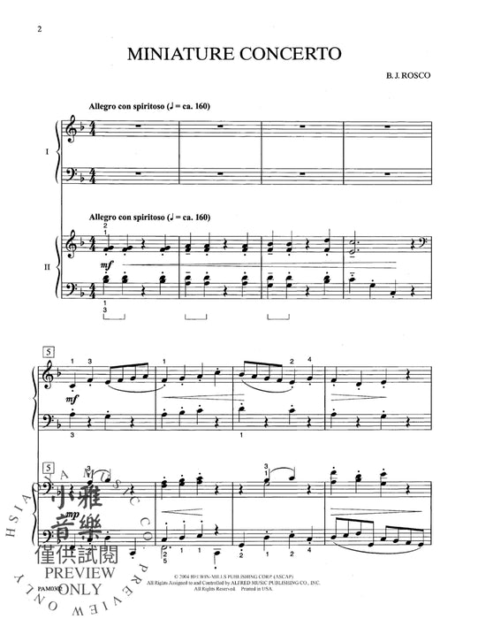 Miniature Concerto 協奏曲 | 小雅音樂 Hsiaoya Music