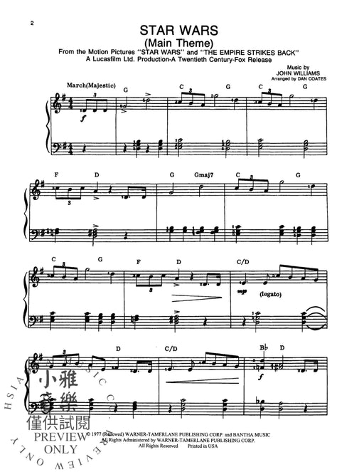 Star Wars® (Main Theme) 主題 | 小雅音樂 Hsiaoya Music