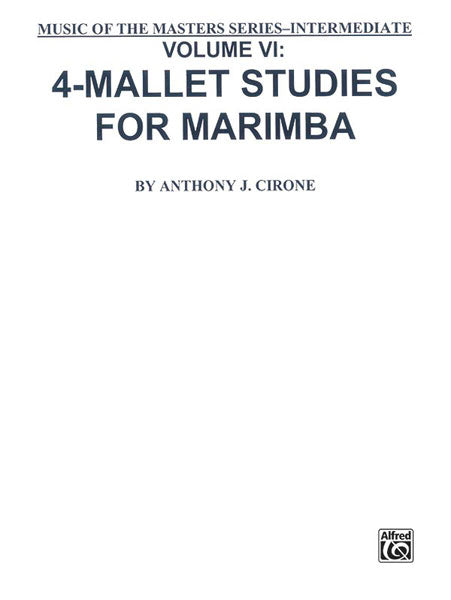 Music of the Masters, Volume VI: 4-Mallet Studies for Marimba 馬林巴琴 | 小雅音樂 Hsiaoya Music