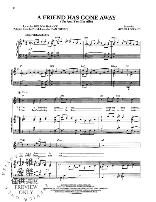 The Michel Legrand Songbook | 小雅音樂 Hsiaoya Music