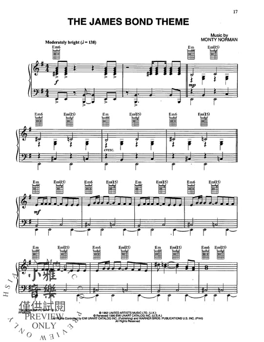 James Bond 007 Collection | 小雅音樂 Hsiaoya Music