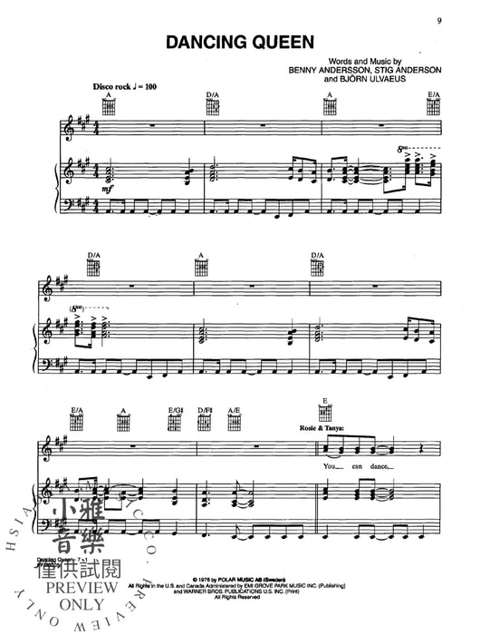 Mamma Mia! (Play the Songs That Inspired): Vocal Selections | 小雅音樂 Hsiaoya Music