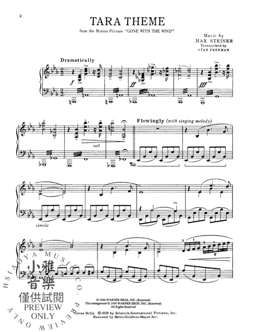 Tara Theme (My Own True Love) From the Motion Picture Gone with the Wind 主題 管樂 | 小雅音樂 Hsiaoya Music