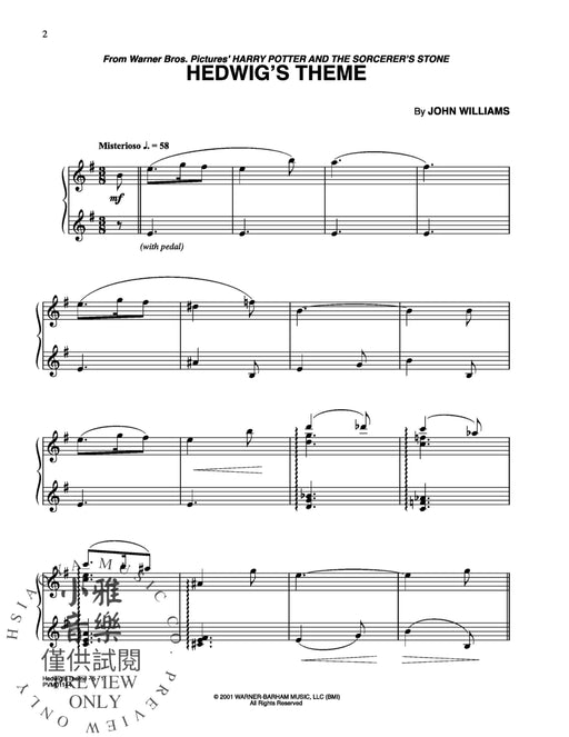 Hedwig's Theme (from Harry Potter and the Sorcerer's Stone) 主題 | 小雅音樂 Hsiaoya Music