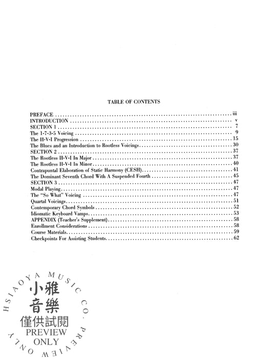 Jazz Keyboard for Pianists and Non-Pianists Class or Individual Study 鍵盤樂器 | 小雅音樂 Hsiaoya Music