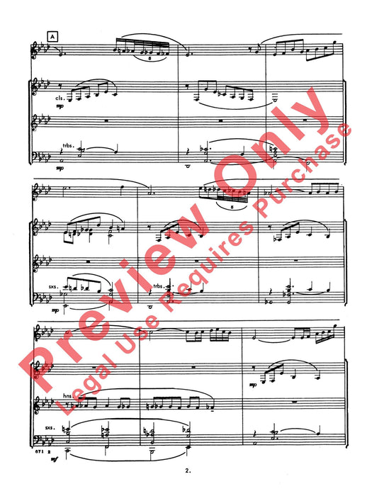 Persuasion Alto Saxophone Solo Feature 中音薩氏管獨奏 總譜 | 小雅音樂 Hsiaoya Music