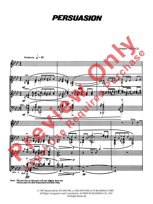 Persuasion Alto Saxophone Solo Feature 中音薩氏管獨奏 | 小雅音樂 Hsiaoya Music