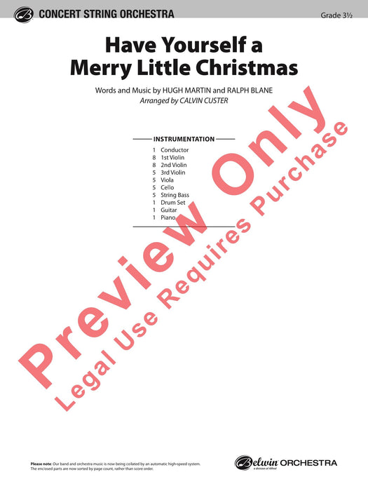 Have Yourself a Merry Little Christmas 總譜 | 小雅音樂 Hsiaoya Music