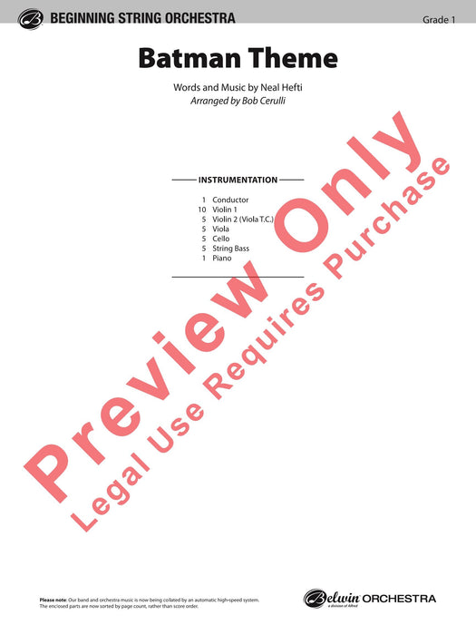 Batman Theme 主題 總譜 | 小雅音樂 Hsiaoya Music