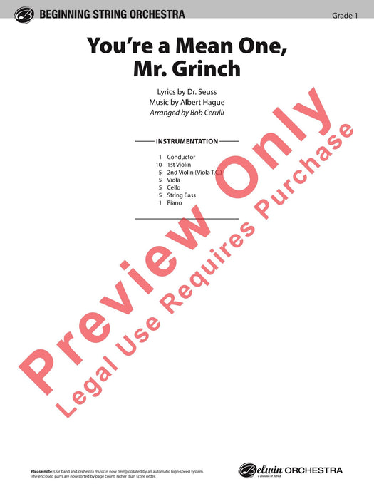 You're a Mean One, Mr. Grinch 總譜 | 小雅音樂 Hsiaoya Music