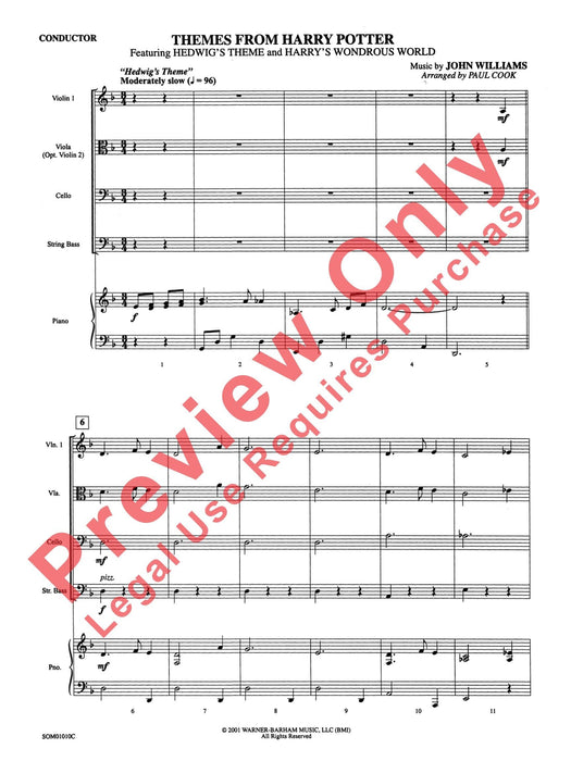 Themes from Harry Potter Featuring: Hedwig's Theme / Harry's Wondrous World 主題 總譜 | 小雅音樂 Hsiaoya Music