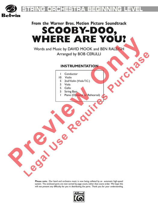 Scooby-Doo, Where Are You? 總譜 | 小雅音樂 Hsiaoya Music