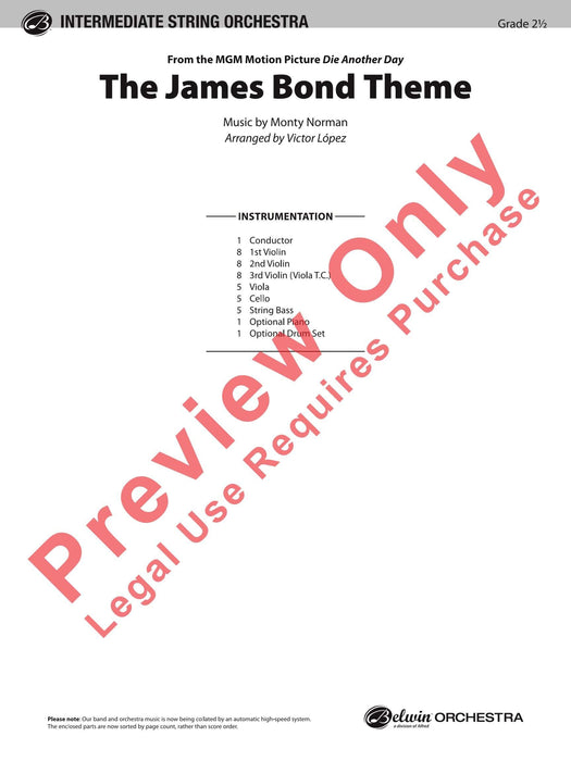 The James Bond Theme (from Die Another Day) 主題 總譜 | 小雅音樂 Hsiaoya Music