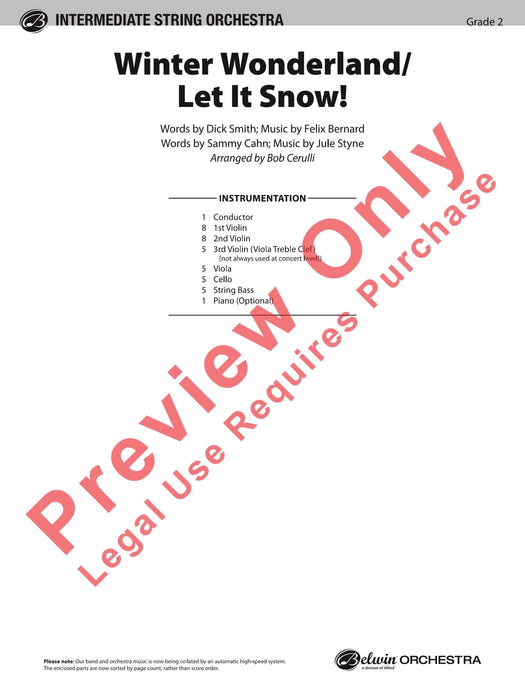 Winter Wonderland / Let It Snow! 總譜 | 小雅音樂 Hsiaoya Music