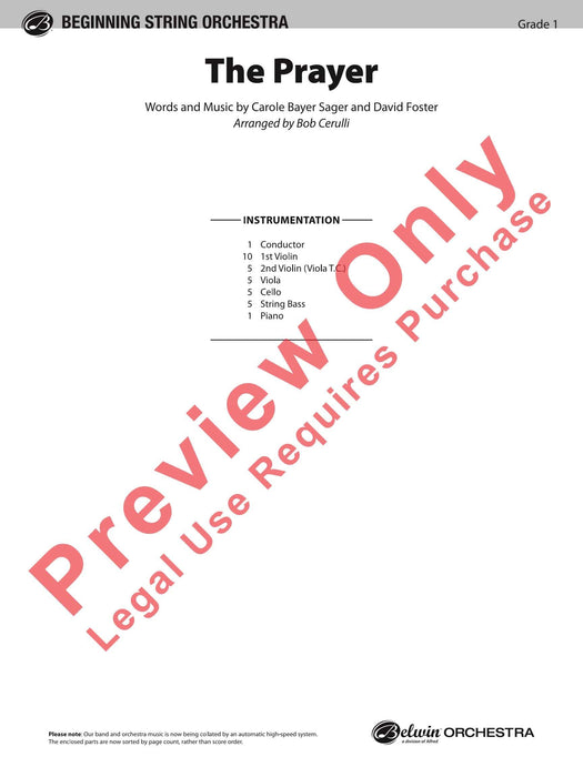 The Prayer 總譜 | 小雅音樂 Hsiaoya Music