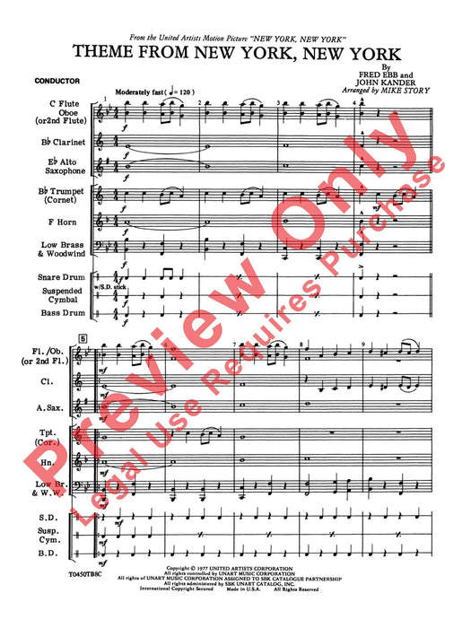 New York, New York, Theme from 主題 總譜 | 小雅音樂 Hsiaoya Music