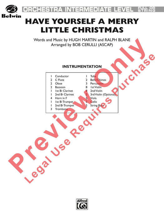 Have Yourself a Merry Little Christmas 總譜 | 小雅音樂 Hsiaoya Music