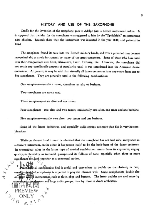 Jimmy Dorsey Saxophone Method (Tenor Saxophone) A School of Rhythmic Saxophone Playing 薩氏管 節奏 薩氏管 | 小雅音樂 Hsiaoya Music