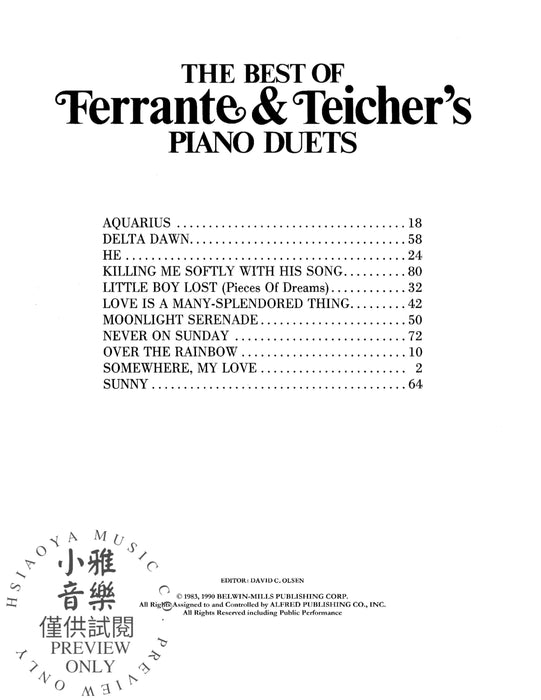 The Best of Ferrante & Teicher's Piano Duets 鋼琴 二重奏 | 小雅音樂 Hsiaoya Music