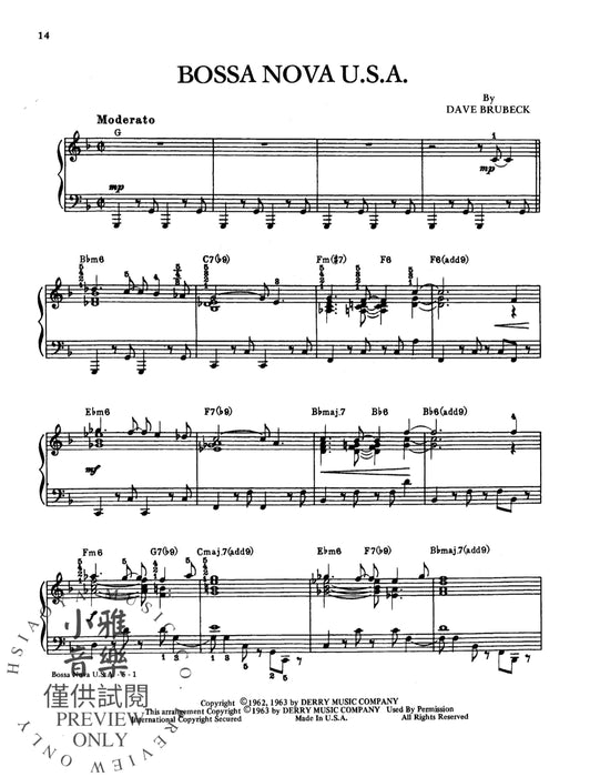 The Genius of Dave Brubeck, Book 1 | 小雅音樂 Hsiaoya Music