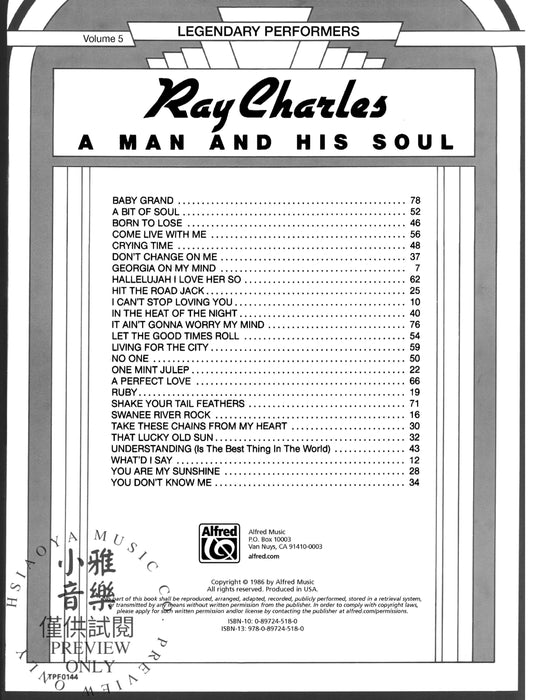 Ray Charles: A Man and His Soul 靈魂樂 | 小雅音樂 Hsiaoya Music