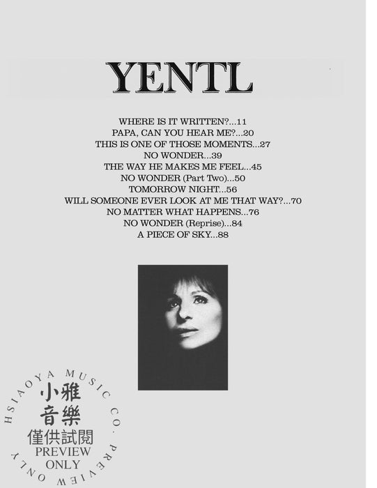 Yentl: Original Motion Picture Soundtrack | 小雅音樂 Hsiaoya Music