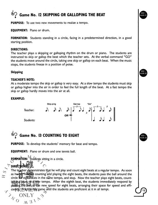 Rhythm Games for Perception & Cognition 節奏 | 小雅音樂 Hsiaoya Music