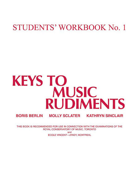Keys to Music Rudiments: Students' Workbook No. 1 | 小雅音樂 Hsiaoya Music