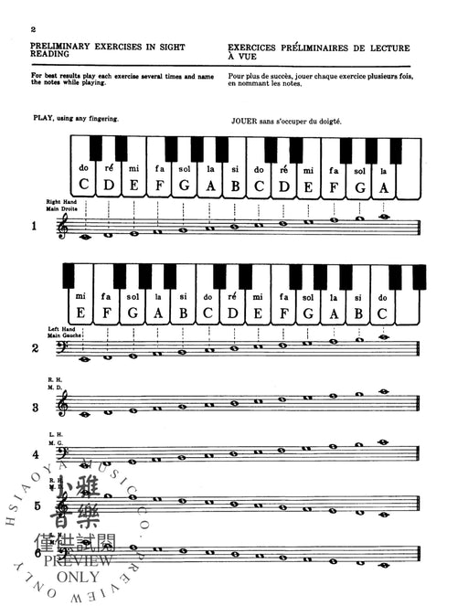 Practical Sight Reading Exercises for Piano Students, Book 1 練習曲 鋼琴 | 小雅音樂 Hsiaoya Music