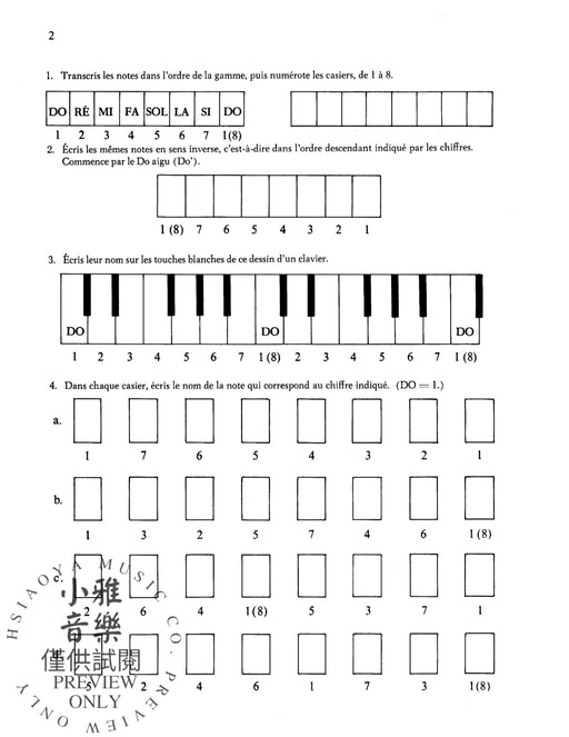 Principes Élémentaires de la Musique (Keyboard Theory Workbooks), Volume 1 鍵盤樂器 | 小雅音樂 Hsiaoya Music