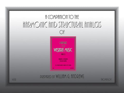 Companion to the Harmonic and Structural Analysis of the Materials of Western Music, Part 2 | 小雅音樂 Hsiaoya Music
