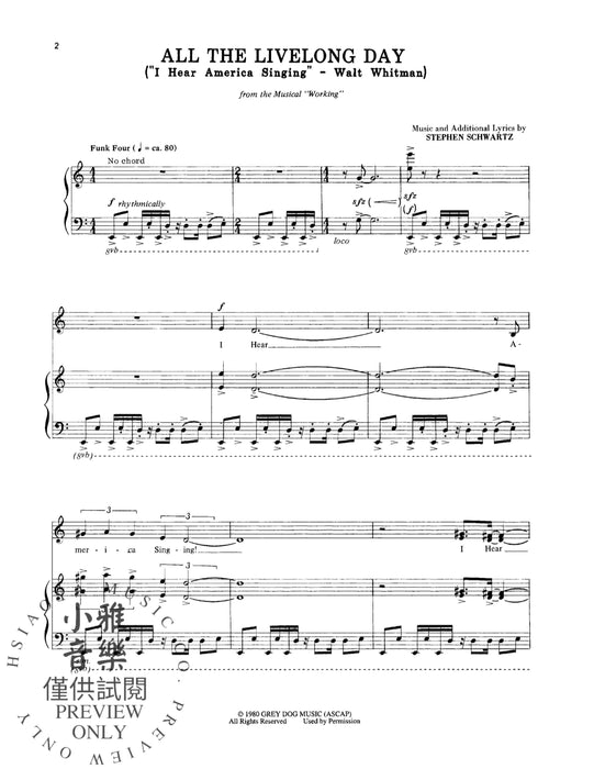 Working: Vocal Selections | 小雅音樂 Hsiaoya Music