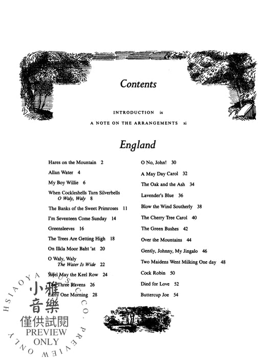 Folk Songs of England, Ireland, Scotland & Wales 民謠 | 小雅音樂 Hsiaoya Music