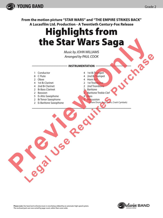 Star Wars® Saga, Highlights from the | 小雅音樂 Hsiaoya Music