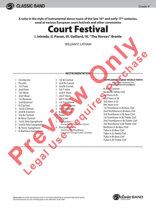 Court Festival (Suite for Concert Band) 組曲 室內管樂團 | 小雅音樂 Hsiaoya Music