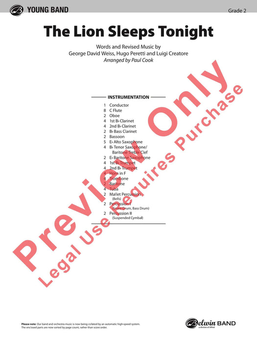 Lion Sleeps Tonight 總譜 | 小雅音樂 Hsiaoya Music