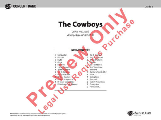 The Cowboys 總譜 | 小雅音樂 Hsiaoya Music
