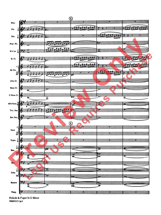 Prelude and Fugue in G Minor 巴赫約翰‧瑟巴斯提安 前奏曲 復格曲 總譜 | 小雅音樂 Hsiaoya Music