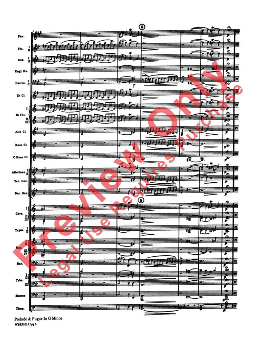 Prelude and Fugue in G Minor 巴赫約翰‧瑟巴斯提安 前奏曲 復格曲 總譜 | 小雅音樂 Hsiaoya Music