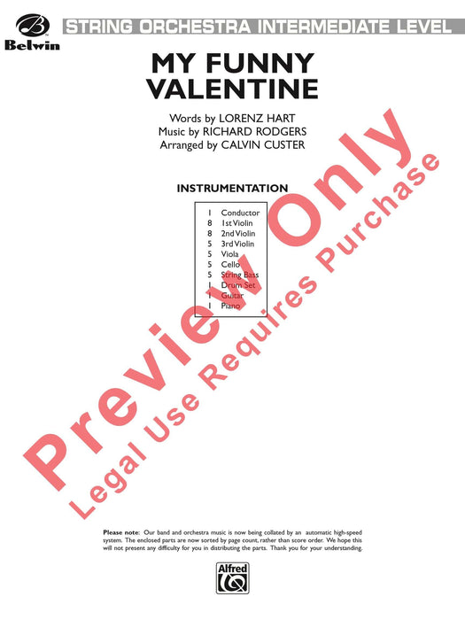 My Funny Valentine 總譜 | 小雅音樂 Hsiaoya Music