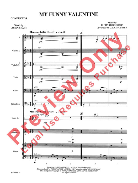 My Funny Valentine 總譜 | 小雅音樂 Hsiaoya Music