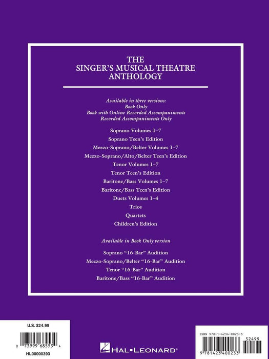 Singer's Musical Theatre Anthology - Volume 4 Soprano Book Only | 小雅音樂 Hsiaoya Music