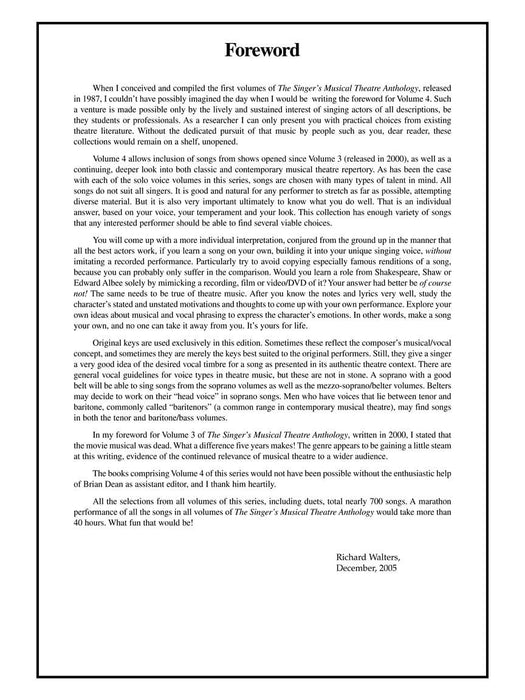 Singer's Musical Theatre Anthology - Volume 4 Mezzo-Soprano/Belter Book Only 次女高音 | 小雅音樂 Hsiaoya Music