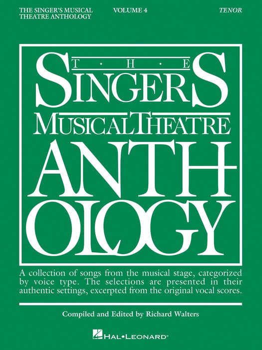 Singer's Musical Theatre Anthology - Volume 4 Tenor Book Only | 小雅音樂 Hsiaoya Music