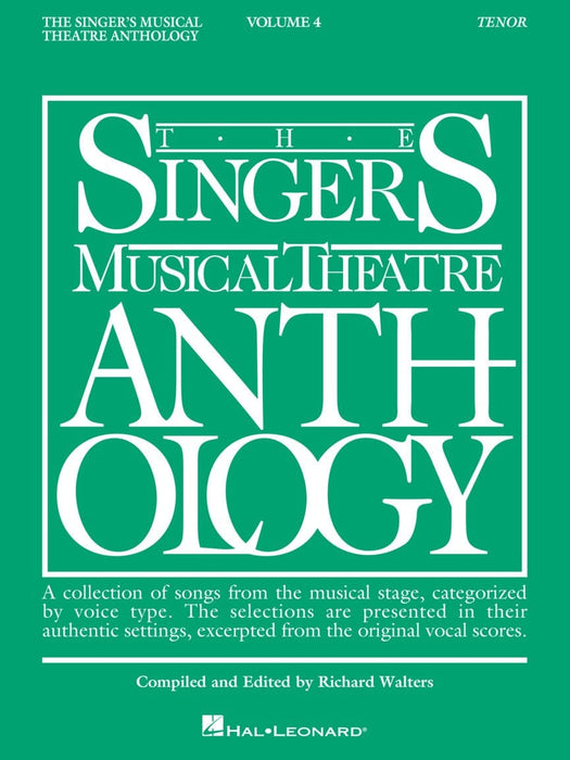 Singer's Musical Theatre Anthology - Volume 4 Tenor Book Only | 小雅音樂 Hsiaoya Music