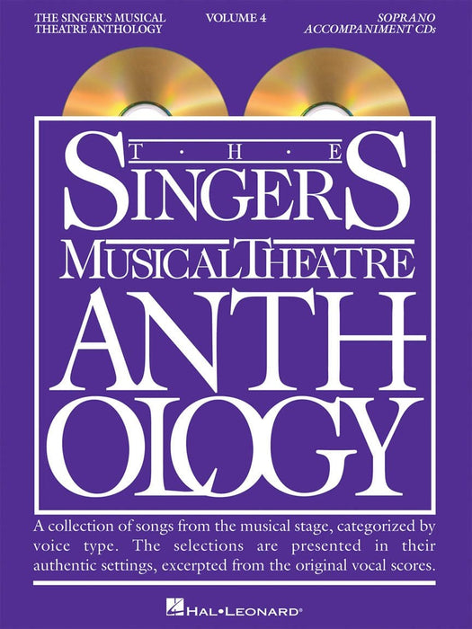 Singer's Musical Theatre Anthology - Volume 4 Soprano Accompaniment CDs 伴奏 | 小雅音樂 Hsiaoya Music