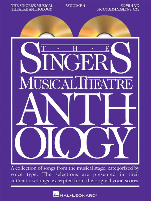 Singer's Musical Theatre Anthology - Volume 4 Soprano Accompaniment CDs 伴奏 | 小雅音樂 Hsiaoya Music